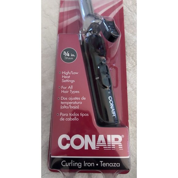 Conair Curly Curls 3/4 Inch Curling Iron 2 Heat Settings - New Sealed - CD35BC - Picture 3 of 3